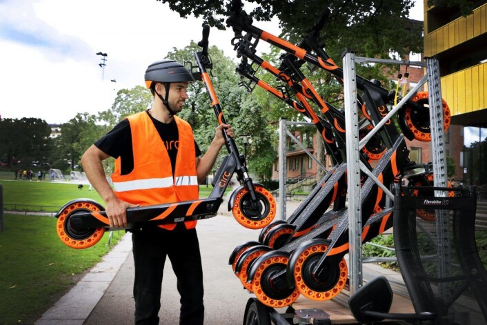 Elsparkesykkel-utleier Circ satser grønt i Oslo. � Hele tanken med mikromobilitet er å tilby et trygt og miljøvennlig alternativ til å kjøre bil, sier Circ-sjef i Norden, Emil Åkesson. Foto: Circ Elsparkesykkel-utleier Circ satser grønt i Oslo. � Hele tanken med mikromobilitet er å tilby et trygt og miljøvennlig alternativ til å kjøre bil, sier Circ-sjef i Norden, Emil Åkesson. Foto: Circ