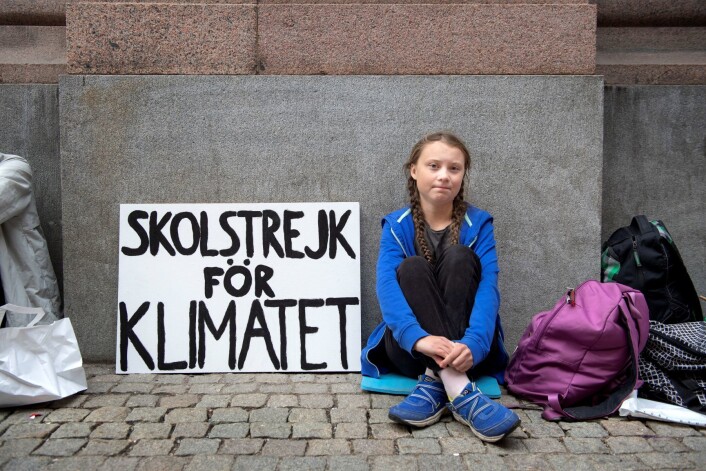 Også i Oslo Frp har Greta Thunberg lykkes med å skape engasjement rundt klimabudskapet sitt. Foto: Jessica Gow/TT Nyhetsbyrån / NTB scanpix Også i Oslo Frp har Greta Thunberg lykkes med å skape engasjement rundt klimabudskapet sitt. Foto: Jessica Gow/TT Nyhetsbyrån / NTB scanpix