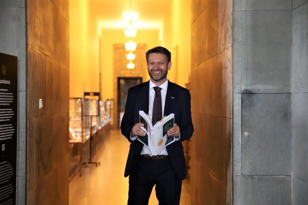 Eirik Lae Solberg (H) bekrefter at han har vært i kontakt med MDG om et mulig byrådssamarbeid i Oslo.
Foto: André Kjernsli Eirik Lae Solberg (H) bekrefter at han har vært i kontakt med MDG om et mulig byrådssamarbeid i Oslo.
Foto: André Kjernsli