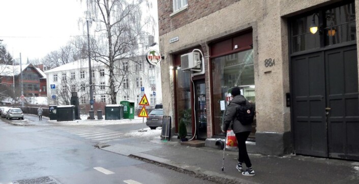 I et tidligere kiosklokale på Adamstuen ligger nabolags-pizzeriaen Louis Pizza. Foto: Anders Høilund I et tidligere kiosklokale på Adamstuen ligger nabolags-pizzeriaen Louis Pizza. Foto: Anders Høilund