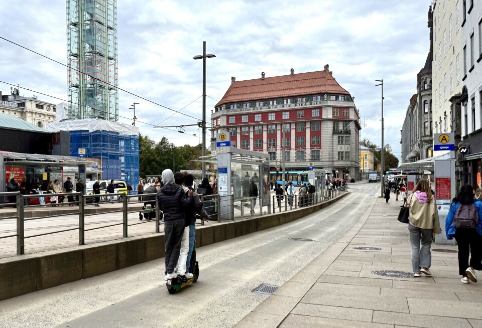 Vil forby sykler på fortauet i sentrum