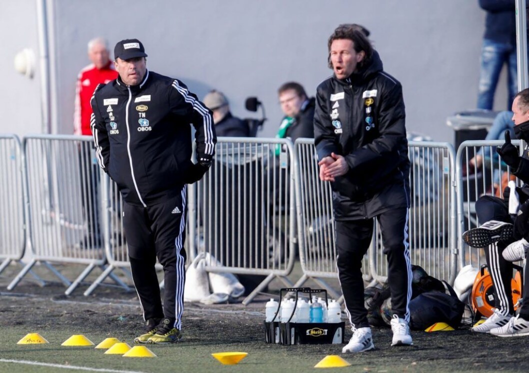 Skeid og trenerduoen Tom Nordlie og Morten Berre trengte sårt poeng mot HamKam på Biskeby for å begynne klatring ut av bunnstriden. Foto: Vidar Ruud / NTB scanpix Skeid og trenerduoen Tom Nordlie og Morten Berre trengte sårt poeng mot HamKam på Biskeby for å begynne klatring ut av bunnstriden. Foto: Vidar Ruud / NTB scanpix