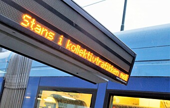 Streik stanser T-banen, trikker og busser i Oslo en halv time torsdag