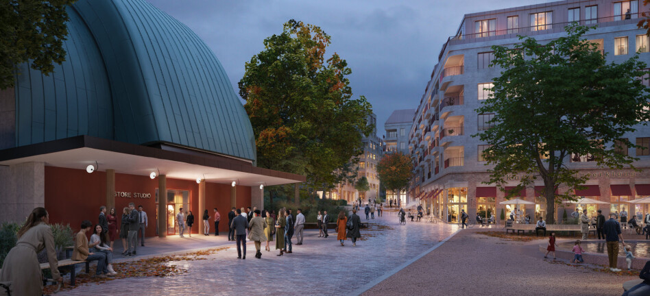 Planlegger 1200 boliger og en bypark på størrelse med St. Hanshaugen: Slik kan NRK-tomten på Marienlyst se ut