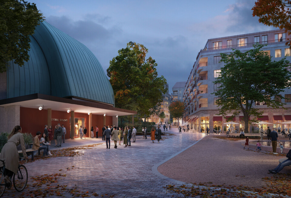 Planlegger 1200 boliger og en bypark på størrelse med St. Hanshaugen: Slik kan NRK-tomten på Marienlyst se ut