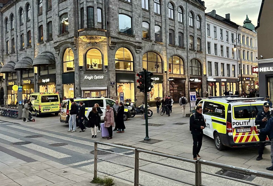 Politiet vitne til grov vold mot tigger på Karl Johan: - Blør fra hodet