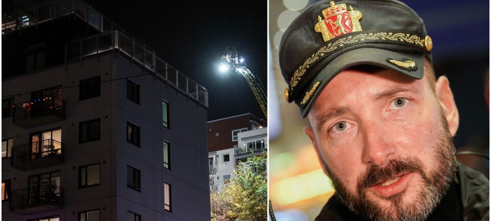 Politifolkene først på stedet opplevde situasjonen som svært dramatisk: - Fare for at hele blokka kan ryke