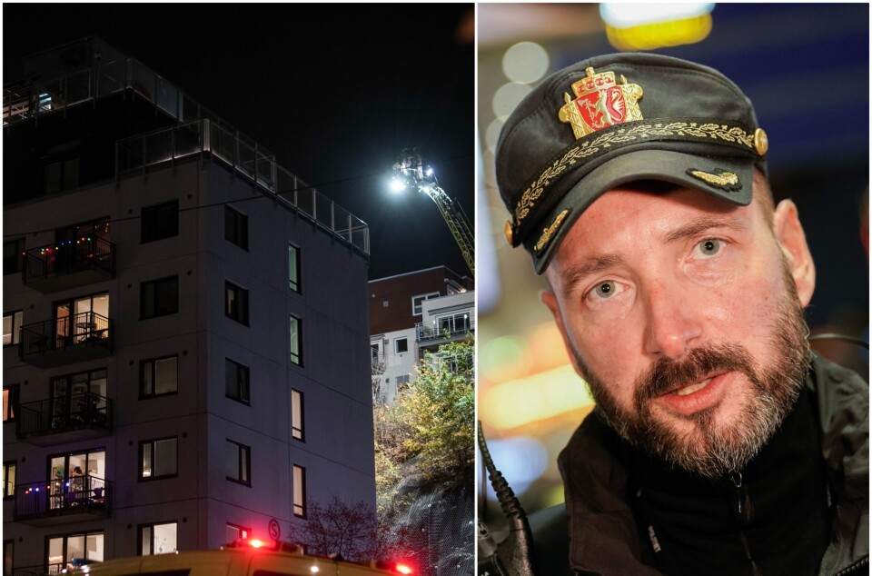 Politifolkene først på stedet opplevde situasjonen som svært dramatisk: - Fare for at hele blokka kan ryke