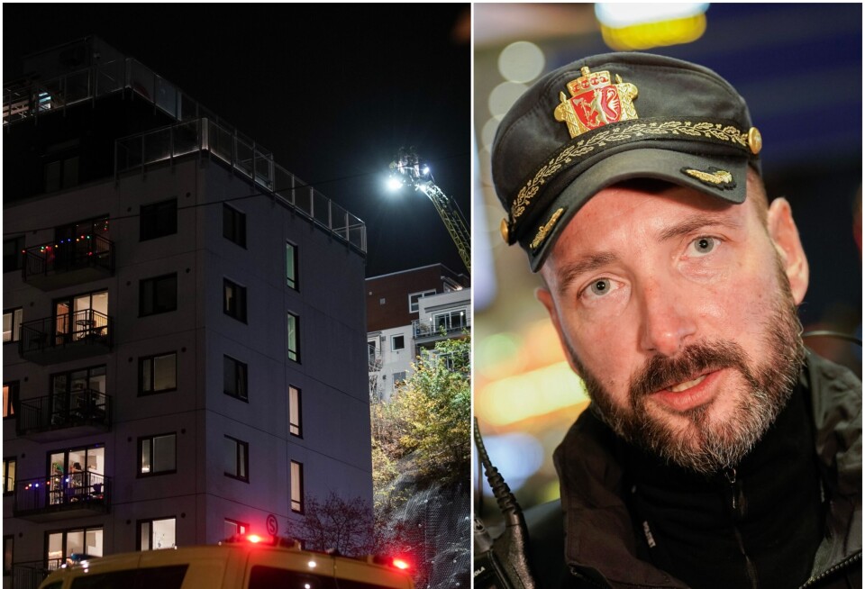 Politifolkene først på stedet opplevde situasjonen som svært dramatisk: - Fare for at hele blokka kan ryke