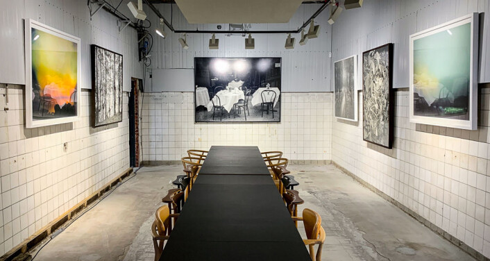 – Kunsten tåler disse lokalene veldig godt, poengterer Helene Gulaker Hansen i den gamle vaskehallen. Foto: Shoot Gallery – Kunsten tåler disse lokalene veldig godt, poengterer Helene Gulaker Hansen i den gamle vaskehallen. Foto: Shoot Gallery