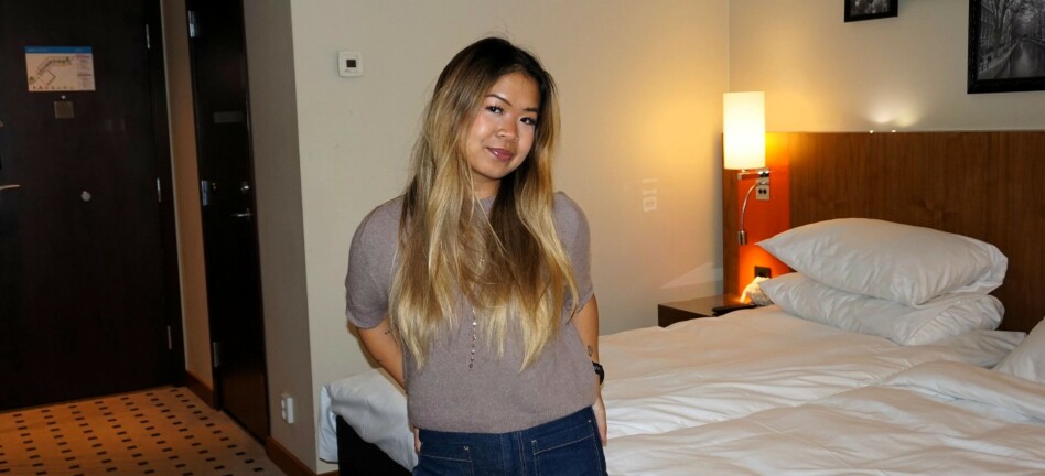 Student Chanitsara (21) er evakuert til hotell etter raset: – Både frokosten og boligen er oppgradert