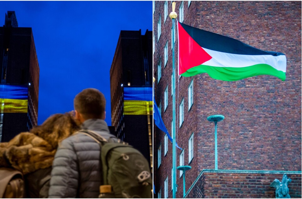 Igjen er det duket for flaggstrid i Rådhuset: Foreslår palestinsk flagging også i år