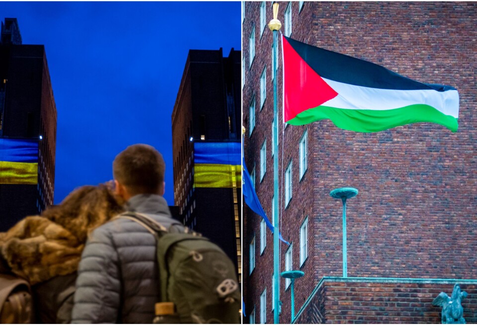 Igjen er det duket for flaggstrid i Rådhuset: Foreslår palestinsk flagging også i år