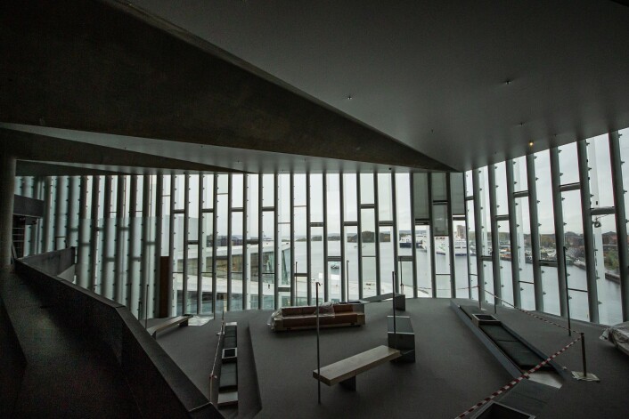 Utsikten mot operaen og Oslofjorden er fantastisk. Foto: André Kjernsli Utsikten mot operaen og Oslofjorden er fantastisk. Foto: André Kjernsli