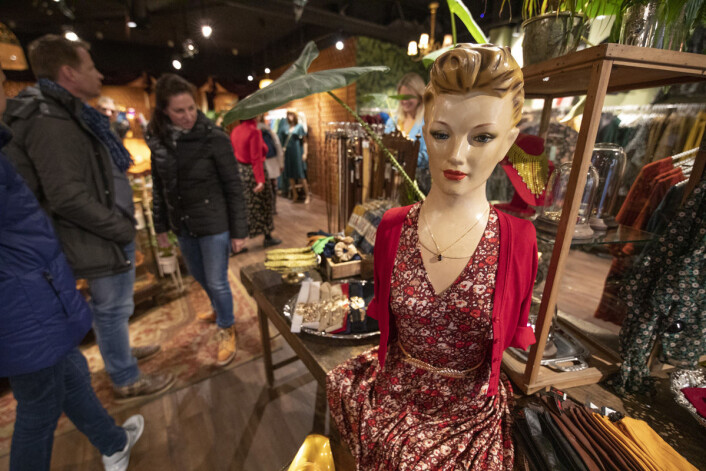 Vintagebutikken i Markveien er populær. Foto: Olav Helland Vintagebutikken i Markveien er populær. Foto: Olav Helland
