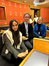 Fra venstre: Arina Aamir, Oscar Christopher Husebye og Jenny Helene Syse