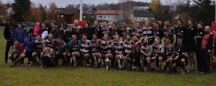 Sagene IF rugby kunne juble høyt over å være det beste rugby-laget i landet. Foto: Arvid Sivertsen Sagene IF rugby kunne juble høyt over å være det beste rugby-laget i landet. Foto: Arvid Sivertsen