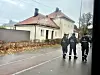 Tre innleiede busskontrollører ved busstoppet ved Ullevål sykehus tidligere i høst.