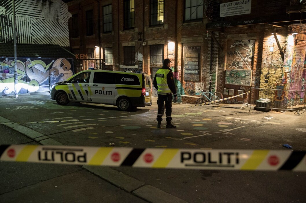 Politiet på stedet etter hendelsen ved Blå på Grünerløkka i november 2018. Foto: Vidar Ruud / NTB scanpix Politiet på stedet etter hendelsen ved Blå på Grünerløkka i november 2018. Foto: Vidar Ruud / NTB scanpix