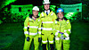 Fra v. miljø- og samferdselsbyråd Marit Kristine Vea (V), fylkesråd for samferdsel i Akershus Håkon Snortheim (H) og Fornebubanens direktør Irene Måsøval. Foto: Fornebubanen