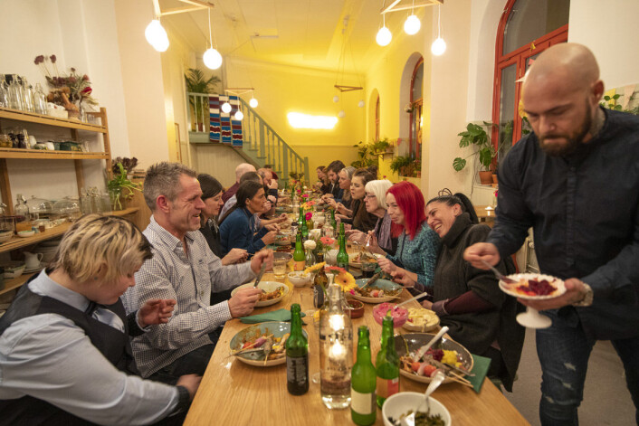 I kveld er det =Kaffe som får kose seg med eritreisk mat. Foto: Olav Helland I kveld er det =Kaffe som får kose seg med eritreisk mat. Foto: Olav Helland