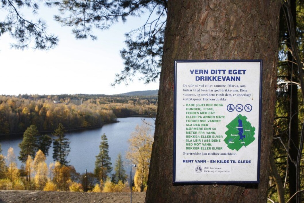90 prosent av Oslos drikkevann kommer fra Maridalsvannet. Men settes vannet ut av spill blir Oslo tørrlagt på bare noen få timer. 635.000 mennesker i hovedstaden har ingen reserveløsning for rent vann. Foto: Heiko Junge / scanpix 90 prosent av Oslos drikkevann kommer fra Maridalsvannet. Men settes vannet ut av spill blir Oslo tørrlagt på bare noen få timer. 635.000 mennesker i hovedstaden har ingen reserveløsning for rent vann. Foto: Heiko Junge / scanpix