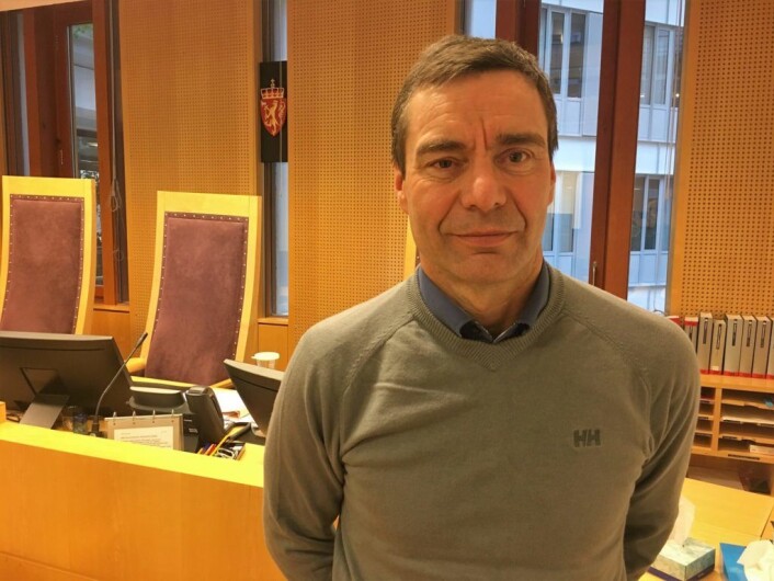 Ivar Grøneng vant frem i straffesaken politiet anla mot ham etter at han syklet i kollektivfeltet på Mosseveien i Oslo. Politiet mente han hindret trafikken. Foto: Roar Løkken, Syklistenes Landsforening Ivar Grøneng vant frem i straffesaken politiet anla mot ham etter at han syklet i kollektivfeltet på Mosseveien i Oslo. Politiet mente han hindret trafikken. Foto: Roar Løkken, Syklistenes Landsforening