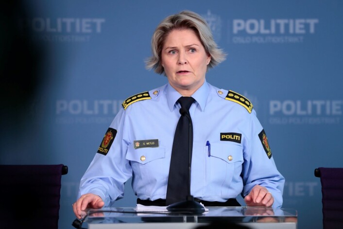Den drapssiktede kvinnen er godt kjent av politiet fra før, opplyser politiinspektør Grete Metlid. Foto: Lise Åserud / NTB scanpix Den drapssiktede kvinnen er godt kjent av politiet fra før, opplyser politiinspektør Grete Metlid. Foto: Lise Åserud / NTB scanpix