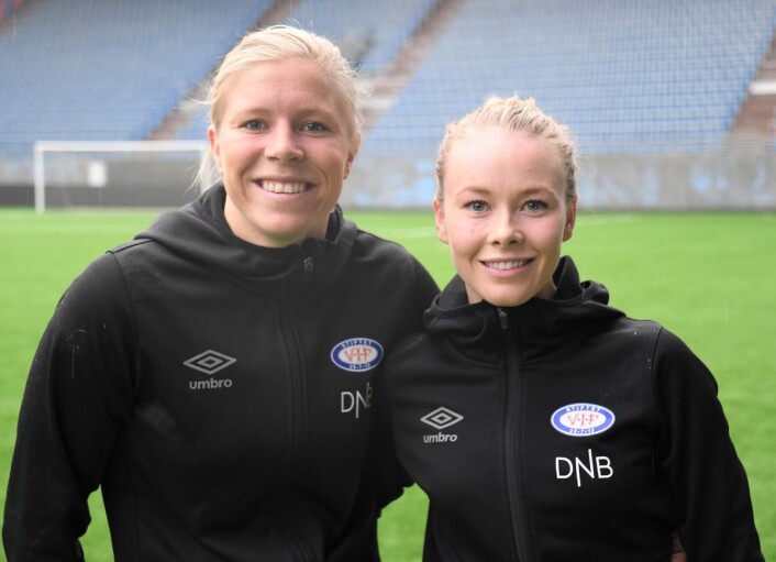 Vålerenga-jentene Ingrid Søndenå (t.v) og Tina Dalgård håper på revansje for det bitre cupfinaletapet mot Avaldsnes i 2017. � Det verste som finnes er å tape en cupfinale, mener Søndenå. Foto: Christian Boger Vålerenga-jentene Ingrid Søndenå (t.v) og Tina Dalgård håper på revansje for det bitre cupfinaletapet mot Avaldsnes i 2017. � Det verste som finnes er å tape en cupfinale, mener Søndenå. Foto: Christian Boger