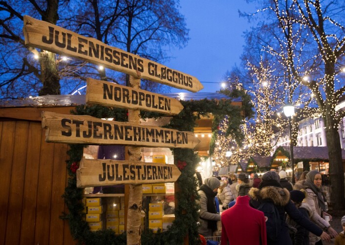 Julemarked, juleverksted og underholdning i Spikersuppa, Karl Johans gate. Foto: Berit Roald / NTB scanpix Julemarked, juleverksted og underholdning i Spikersuppa, Karl Johans gate. Foto: Berit Roald / NTB scanpix