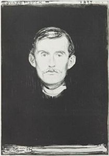 "Selvportrett" av Edvard Munch. Foto: Blomqvist / Edvard Munch "Selvportrett" av Edvard Munch. Foto: Blomqvist / Edvard Munch