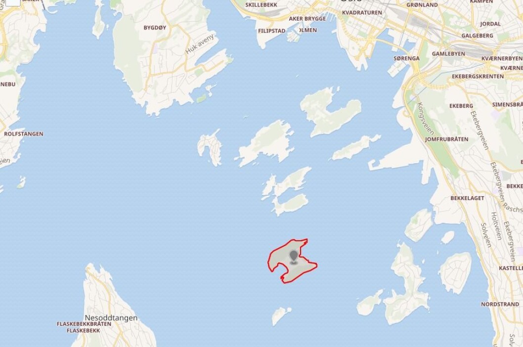 Langøyene ligger nord i Bunnefjorden. Skjermdump fra Wikimedia. Langøyene ligger nord i Bunnefjorden. Skjermdump fra Wikimedia.