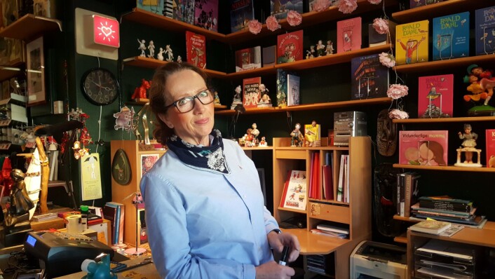 Anne Borge har glødet for barnebokbutikken i 25 år. Foto: Tarjei Kidd Olsen Anne Borge har glødet for barnebokbutikken i 25 år. Foto: Tarjei Kidd Olsen