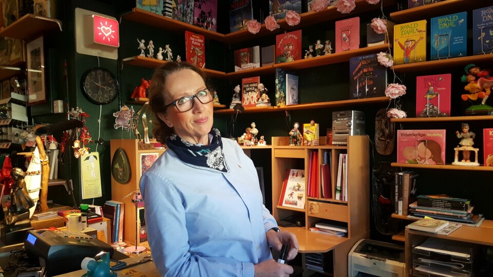 Anne Borge har glødet for barnebokbutikken i 25 år. Foto: Tarjei Kidd Olsen