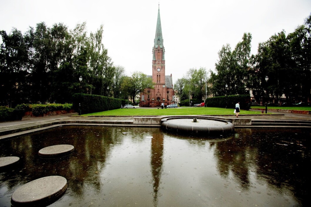 En mann er tiltalt for å ha forsøkt å drepe en kvinne like ved Birkelunden i Oslo, ikke langt fra Paulus kirke. Foto: Stian Lysberg Solum / NTB scanpix En mann er tiltalt for å ha forsøkt å drepe en kvinne like ved Birkelunden i Oslo, ikke langt fra Paulus kirke. Foto: Stian Lysberg Solum / NTB scanpix