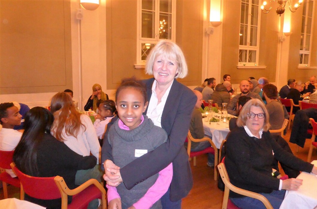 Trude Brita Nergård er leder og initiativtager for språkkafeén på Uranienborg. Foto: Åsmund Berge Trude Brita Nergård er leder og initiativtager for språkkafeén på Uranienborg. Foto: Åsmund Berge