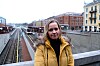 Aleksandra Roos på Majorstuen stasjon