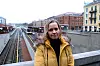 Aleksandra Roos på Majorstuen stasjon