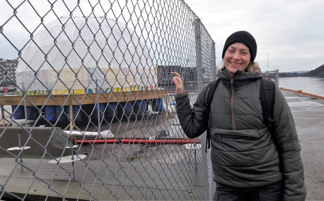 Tuva Løkse (MDG) og resten av bydelsutvalget i Gamle Oslo ønsker at Sukkerbiten skal bli ett åpent fellesområde. De ønsker også å å få bruke Oslo Fjordhage som nå ligger til tørk på Sukkerbiten. Foto: Anders Høilund Tuva Løkse (MDG) og resten av bydelsutvalget i Gamle Oslo ønsker at Sukkerbiten skal bli ett åpent fellesområde. De ønsker også å å få bruke Oslo Fjordhage som nå ligger til tørk på Sukkerbiten. Foto: Anders Høilund