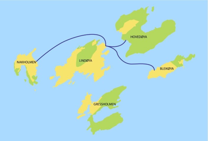 Enda et bilde av planen for vann- og avløpsledning mellom hytteøyene i Oslofjorden. Estimert kostnad: 15,3 millioner. Enda et bilde av planen for vann- og avløpsledning mellom hytteøyene i Oslofjorden. Estimert kostnad: 15,3 millioner.