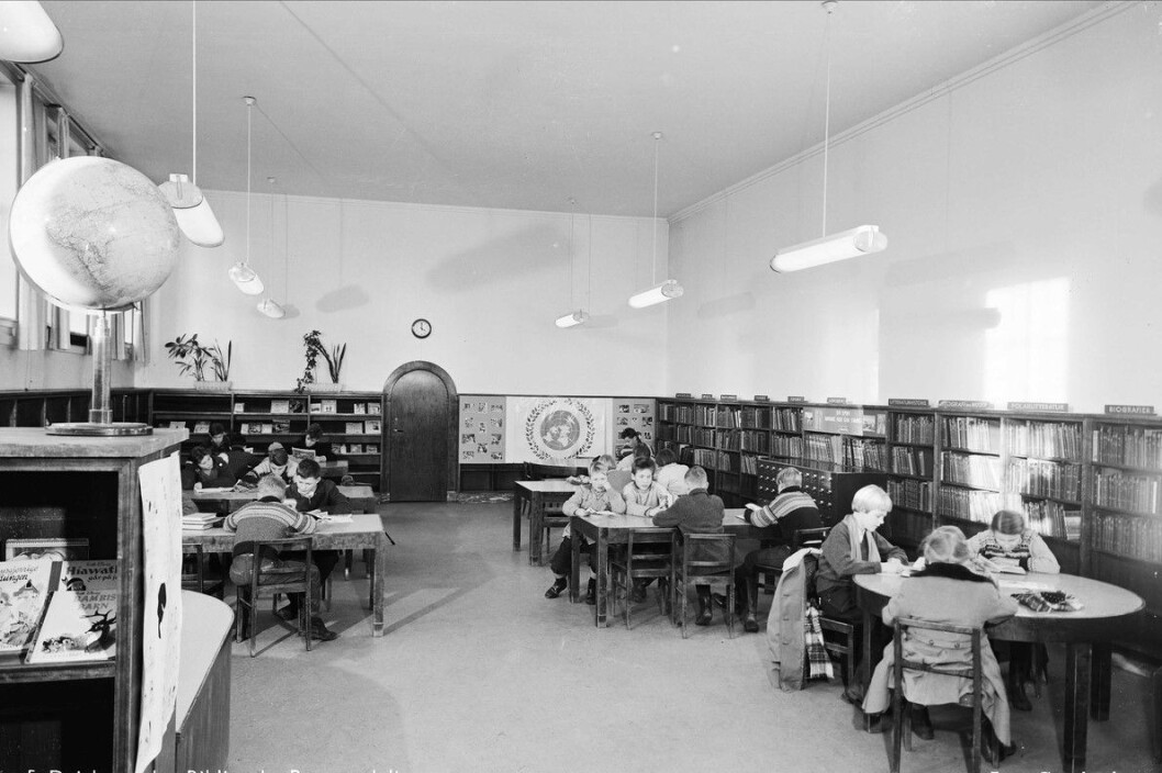 Slik så barneavdelingen ved hovedbiblioteket ut i 1978. Mandag stenger det ikoniske bygget på Hammersborg dørene for godt. Foto: Leif Ørnelund / Oslo Museum Slik så barneavdelingen ved hovedbiblioteket ut i 1978. Mandag stenger det ikoniske bygget på Hammersborg dørene for godt. Foto: Leif Ørnelund / Oslo Museum