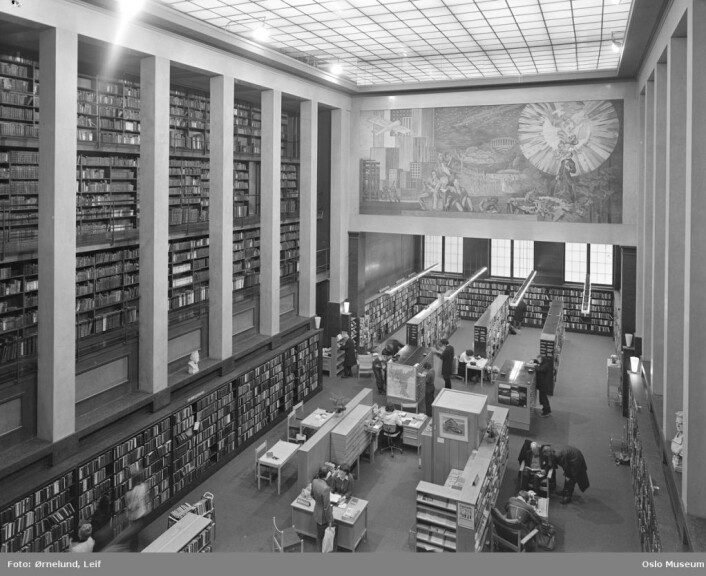 Deichman hovedbibliotek i 1978. Foto: Leif Ørnelund/Oslo Museum Deichman hovedbibliotek i 1978. Foto: Leif Ørnelund/Oslo Museum