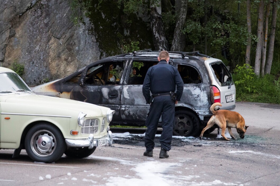 En bil brant på Vestli i natt. Politiet kjenner foreløpig ikke til årsaken. Her et bilde fra en tidligere tilfelle av bilbrann på Vestli. Foto: Håkon Mosvold Larsen / NTB scanpix En bil brant på Vestli i natt. Politiet kjenner foreløpig ikke til årsaken. Her et bilde fra en tidligere tilfelle av bilbrann på Vestli. Foto: Håkon Mosvold Larsen / NTB scanpix