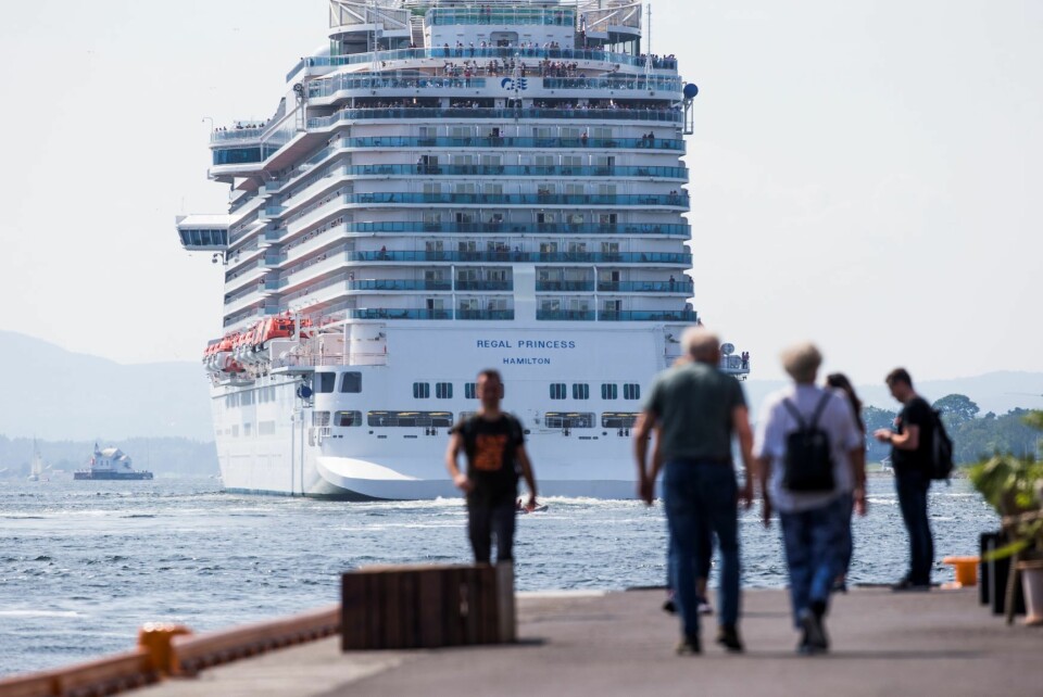 Cruiseskipet 'Regal Princess' på besøk i hovedstaden. Foto: Trond Reidar Teigen / NTB scanpix
