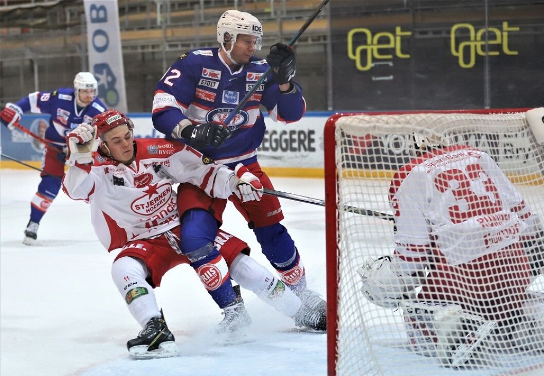 Jorgen Karterud tok for seg i kveldens kamp mot Stjernen. Foto: André Kjernsli Jorgen Karterud tok for seg i kveldens kamp mot Stjernen. Foto: André Kjernsli