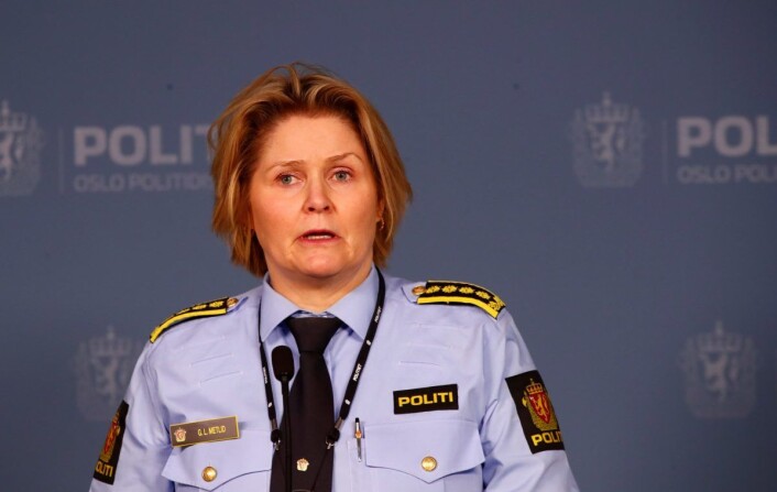 � Vi har fortsatt ikke identifisert skytteren, og alle observasjoner og opplysninger som kan bidra til dette, er viktig for politiet, sier Grete Lien Metlid. Foto: Terje Pedersen / NTB scanpix � Vi har fortsatt ikke identifisert skytteren, og alle observasjoner og opplysninger som kan bidra til dette, er viktig for politiet, sier Grete Lien Metlid. Foto: Terje Pedersen / NTB scanpix