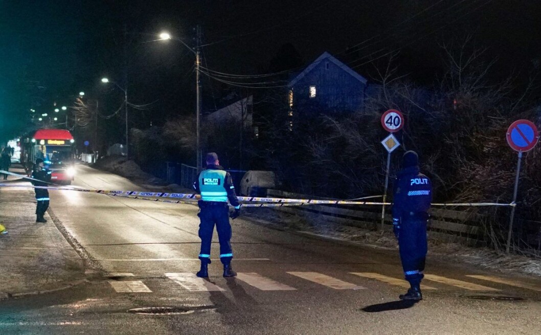 � Påkjørselen skjedde i et fotgjengerfelt, sier operasjonsleder Sven Christian Lie ved Oslo politidistrikt. Foto: Fredrik Hagen / NTB scanpix � Påkjørselen skjedde i et fotgjengerfelt, sier operasjonsleder Sven Christian Lie ved Oslo politidistrikt. Foto: Fredrik Hagen / NTB scanpix