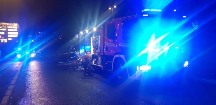 Sota-kiosken har overlevd fire branner denne vinteren. Her fra siste utrykning. Foto: Hege Stensrud Høsøien Sota-kiosken har overlevd fire branner denne vinteren. Her fra siste utrykning. Foto: Hege Stensrud Høsøien
