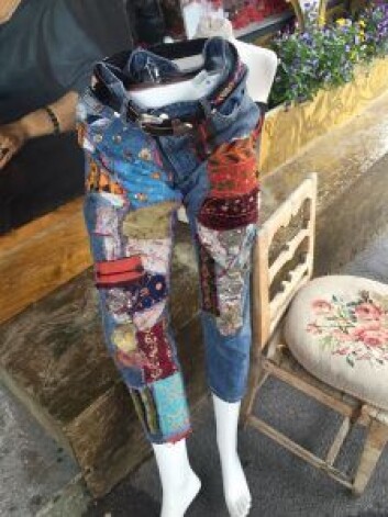 Skal det være en lappete jeans. Foto: Jenny Juve Skal det være en lappete jeans. Foto: Jenny Juve