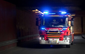 34 evakuert da søppelskur brant på Bjørndal